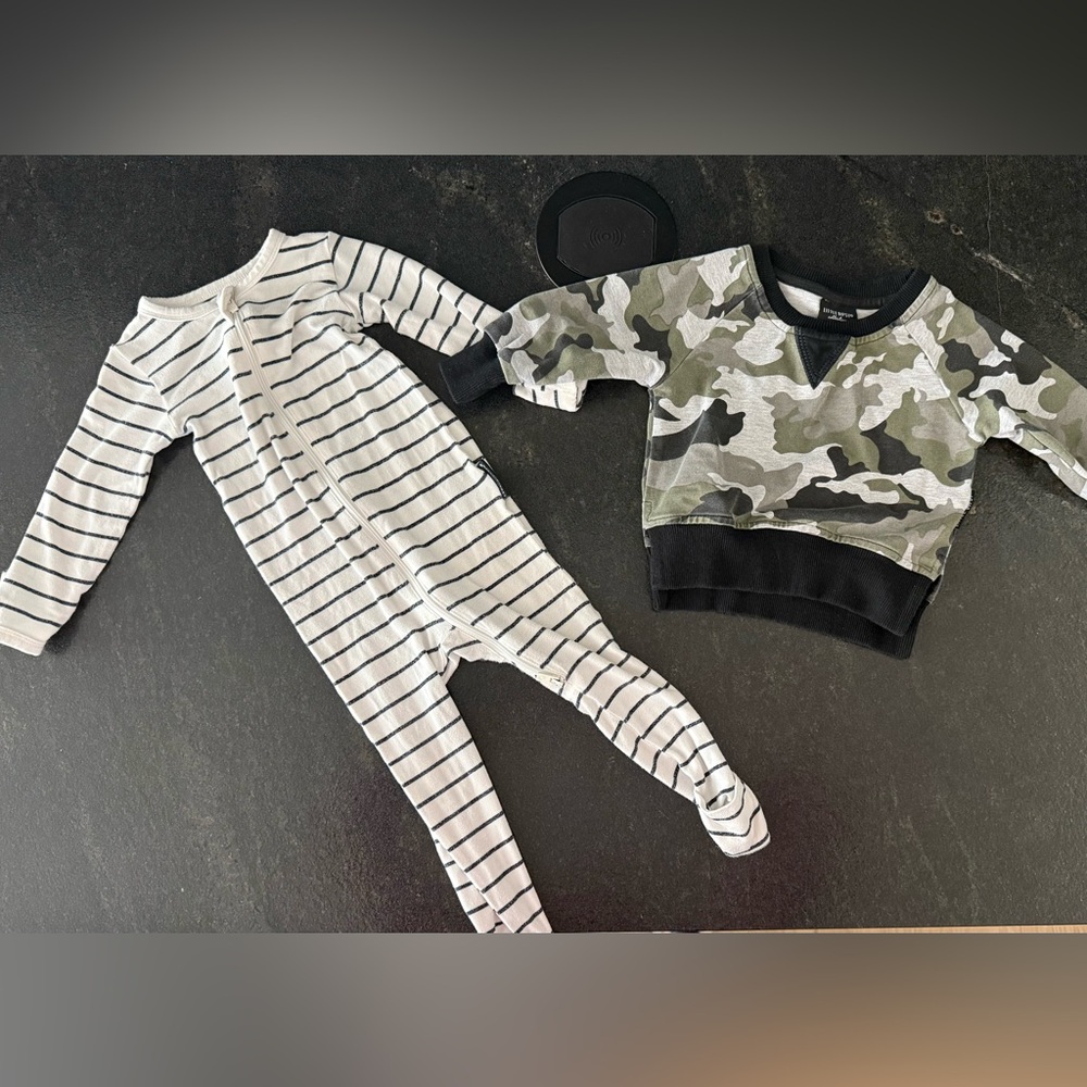 Little Bipsy Camo and Striped Kids Set